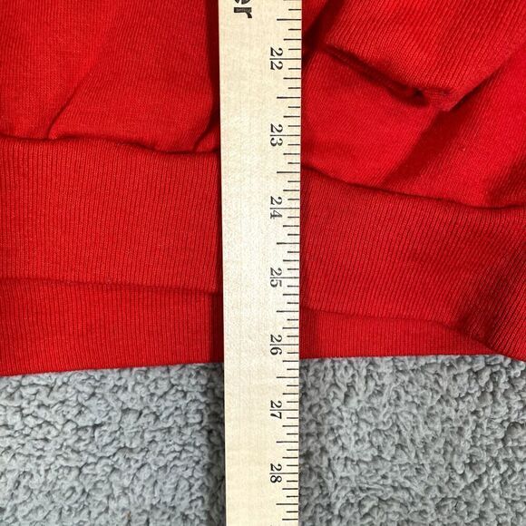 Vintage Bah Hum Bug Holiday Christmas Sweater Adult Pullover Red Ken Done Small - Picture 2 of 8